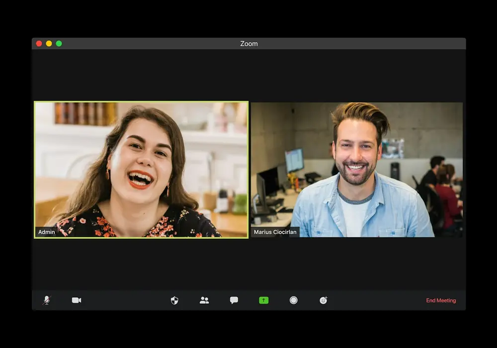 Call Screen Candidate interview in progress